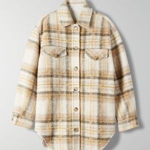 Aritzia Wilfred Free Plaid Ganna Shirt Jacket